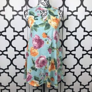 MOD Teal Floral Dress